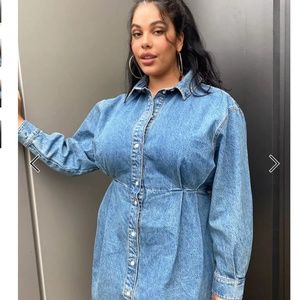 Asos  plus oversized denim dress